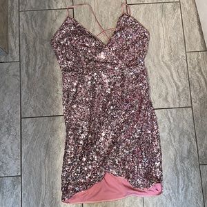 Pink Lily Sequin Dress